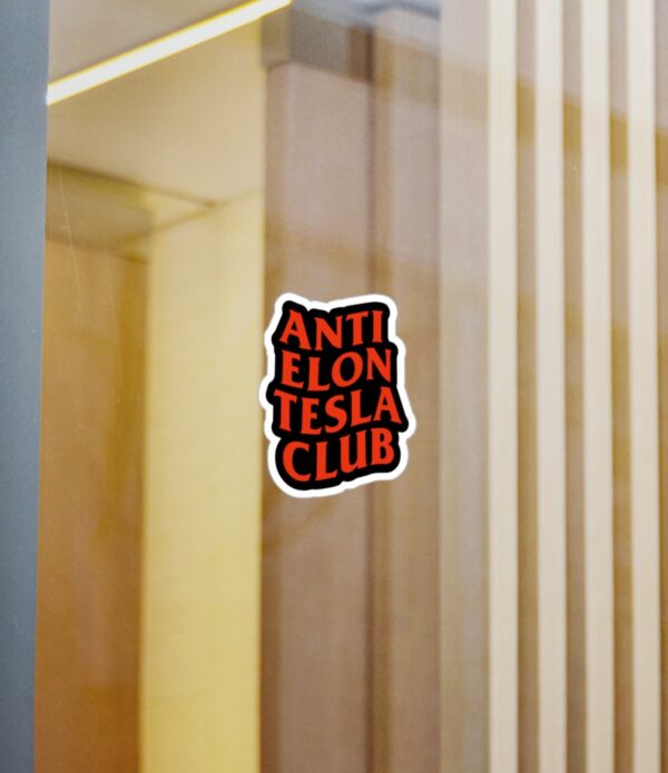 Anti ELON Tesla Club Vinyl Decals