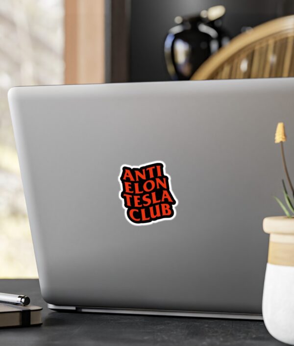 Anti ELON Tesla Club Vinyl Decals