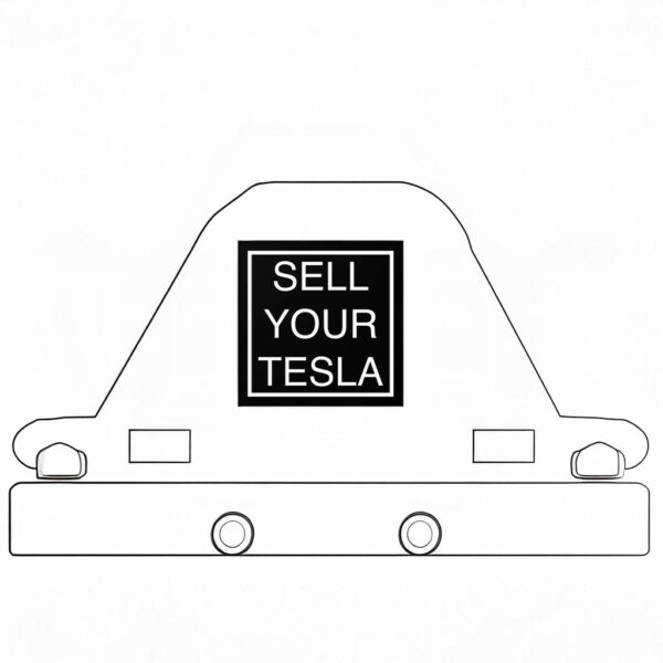 Anti Elon Sell Your Tesla Car Magnets Sticker