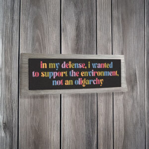 Anti Oligarchy Tesla Car Magnet, Anti Trump Tesla Owner Protest Humor