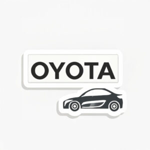 Anti-Tesla, Make Tesla to Toyota Car Magnet, Sticker