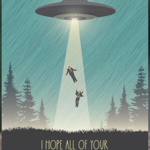 Anti Tesla UFO take our leaders birthday Card
