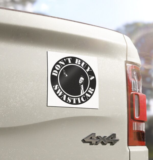 Don't Buy a Swasticar Anti-Tesla Car Magnets