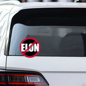 FCK TESLA - Anti Elon Round No Elon Sticker and Car Magnet