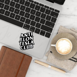 FCK TESLA - Anti Elon Tesla Club Sticker and Car Magnet