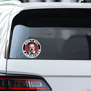 FCK TESLA - Anti Elon Tesla Don't Buy A Swasticar Sticker and Car Magnet