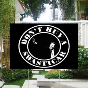 FUCK TESLA - Anti Elon Tesla - Don't Buy a Swasticar Yard Sign