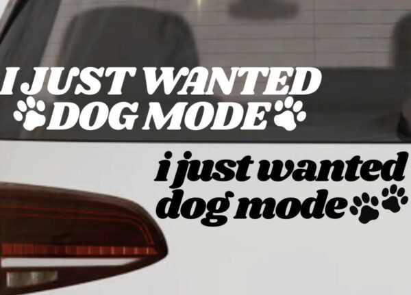 I Just Wanted Dog Mode Anti Elon Fascism Magnet Sticker