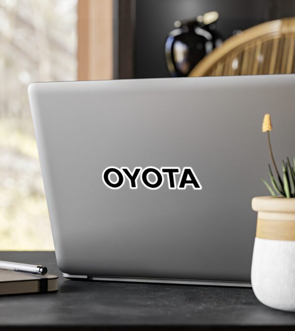 Make Tesla to Toyota Anti-Tesla Vinyl Decals