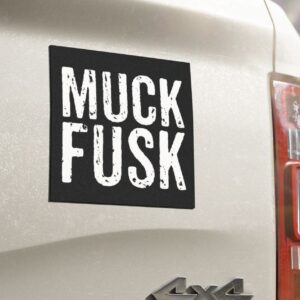 Muck Fusk Car Magnet, Square, Anti-Elon Bumper Magnet