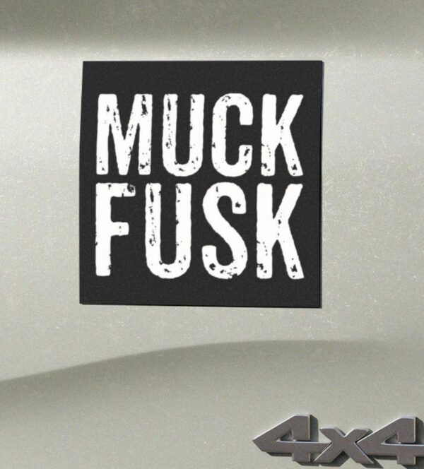 Muck Fusk Car Magnet, Square, Anti-Elon Bumper Magnet