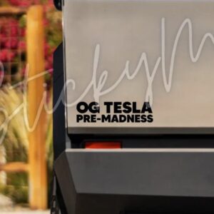 OG Tesla Pre-Madness Vinyl Decal Bumper Sticker