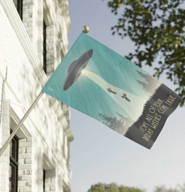 UFO take our leaders Trump, Elon Funny Flag