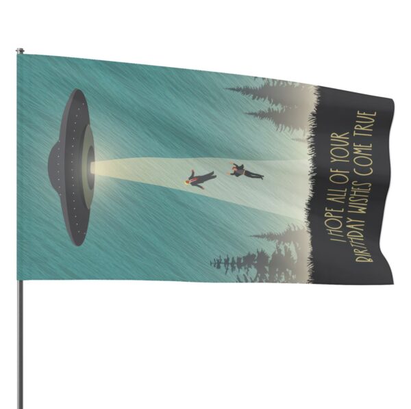 UFO take our leaders Trump, Elon Funny Flag