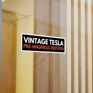 Vintage Tesla Pre-Madness Edition Vinyl Decals